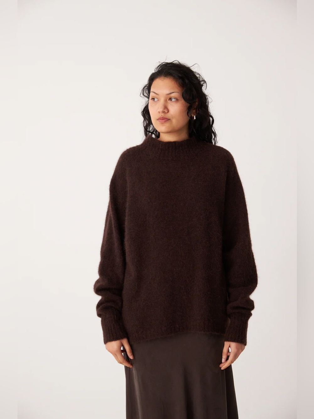 Francie The Campfire Knit In Chocolate Petite Fit Nwt — image 5 of 7